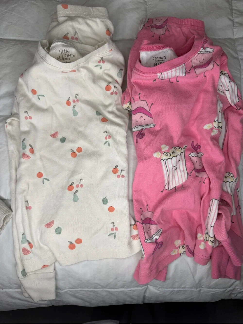 4 pairs / 1 price Carter's Pink Floral and Tie-Dye 4-Pack Kids Pajama Sets